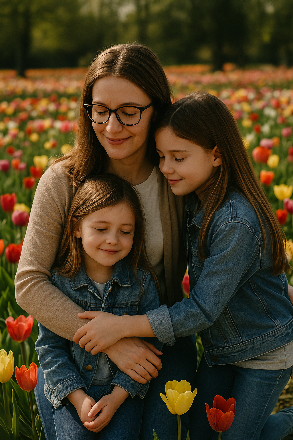 Familia con gafas