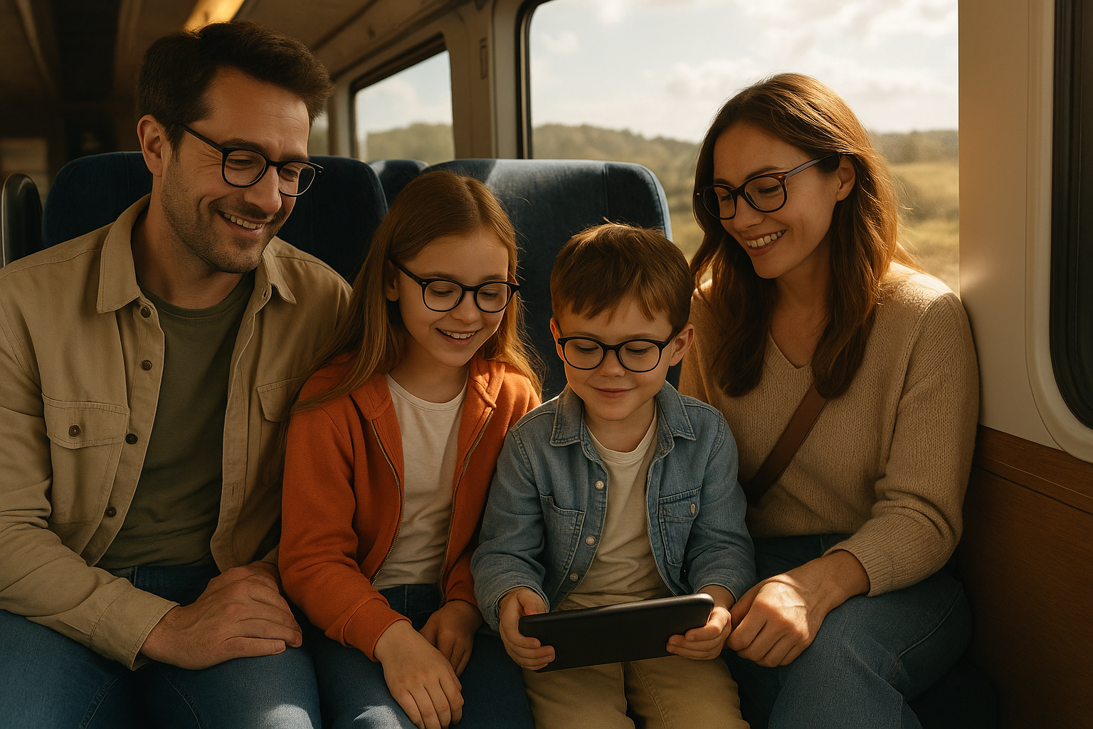 Familia de viaje